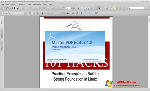 Снимка на екрана Master PDF Editor за Windows 10
