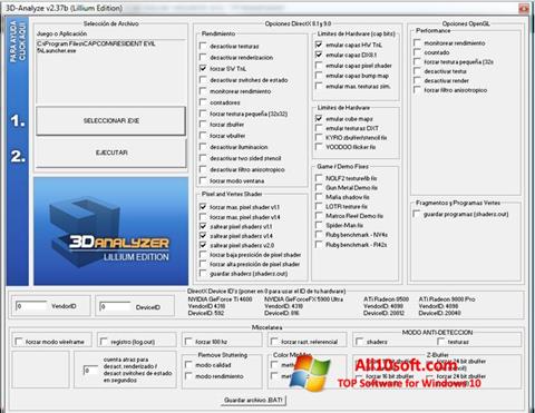 Снимка на екрана 3D-Analyze за Windows 10