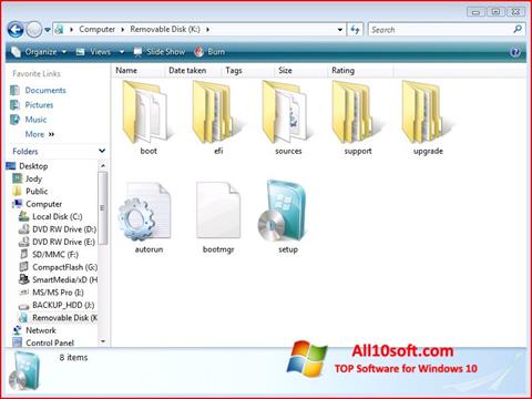 Снимка на екрана Windows 7 USB DVD Download Tool за Windows 10