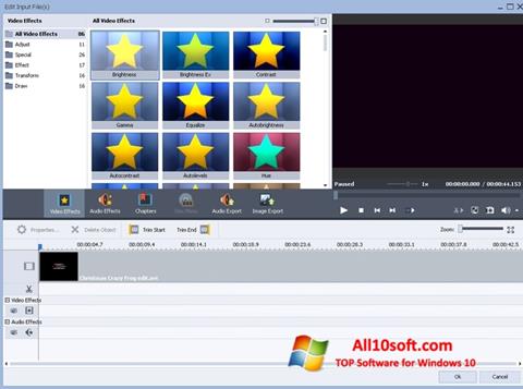 Снимка на екрана AVS Video Converter за Windows 10