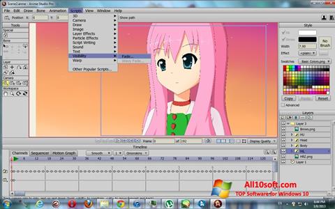Снимка на екрана Anime Studio за Windows 10