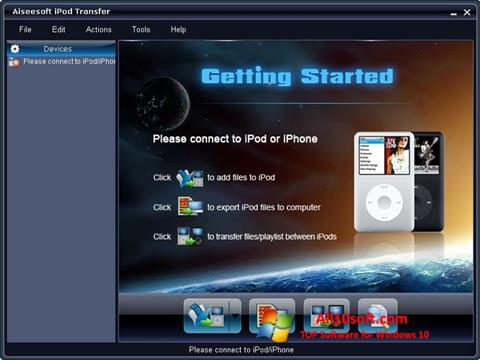 Снимка на екрана iPhone PC Suite за Windows 10