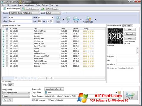 Снимка на екрана Easy CD-DA Extractor за Windows 10