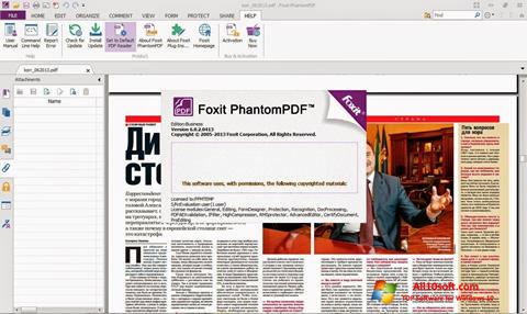 Снимка на екрана Foxit Phantom за Windows 10