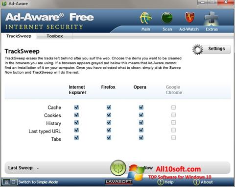 Снимка на екрана Ad-Aware за Windows 10