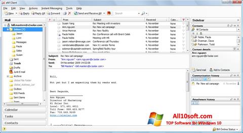 Снимка на екрана eM Client за Windows 10