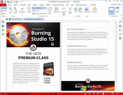 Снимка на екрана Soda PDF за Windows 10