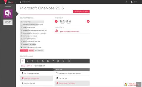 Снимка на екрана Microsoft OneNote за Windows 10
