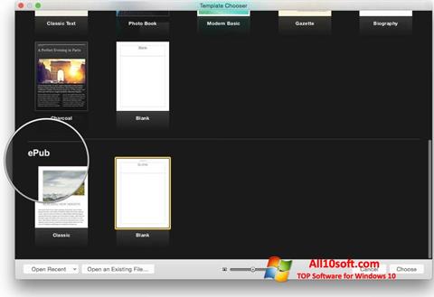 Снимка на екрана iBooks за Windows 10