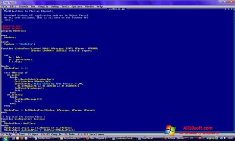 Снимка на екрана Free Pascal за Windows 10