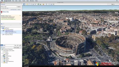 Снимка на екрана Google Earth за Windows 10