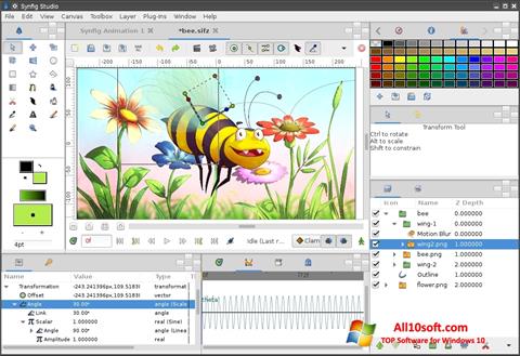 Снимка на екрана Synfig Studio за Windows 10