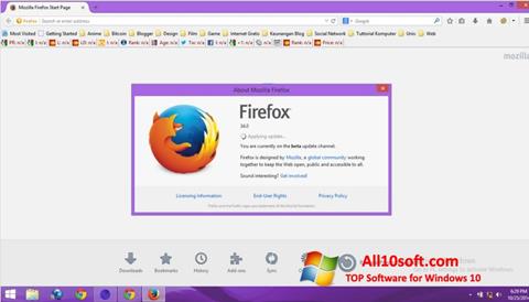 Снимка на екрана Mozilla Firefox Offline Installer за Windows 10