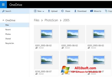 Снимка на екрана OneDrive за Windows 10