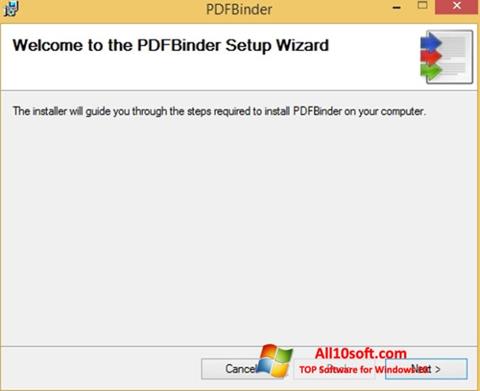 Снимка на екрана PDFBinder за Windows 10