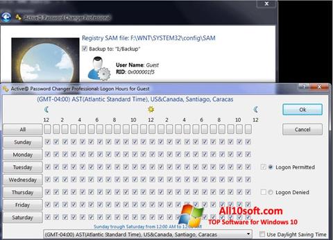 Снимка на екрана Active Password Changer за Windows 10