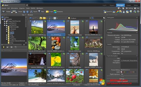 Снимка на екрана Zoner Photo Studio за Windows 10