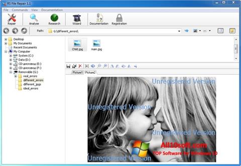 Снимка на екрана File Repair за Windows 10