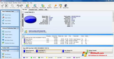 Снимка на екрана Paragon Hard Disk Manager за Windows 10