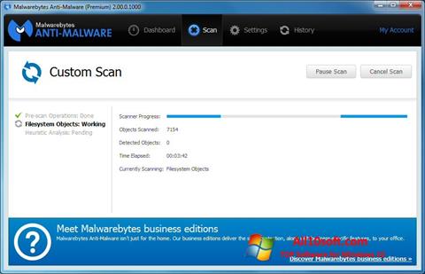 Снимка на екрана Malwarebytes Anti-Malware за Windows 10