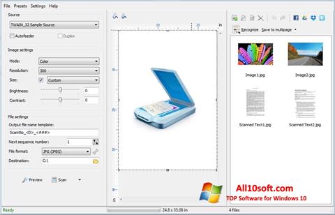 Снимка на екрана WinScan2PDF за Windows 10