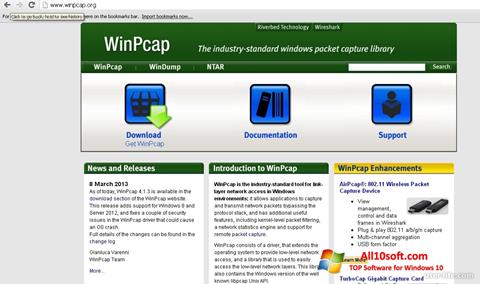 Снимка на екрана WinPcap за Windows 10