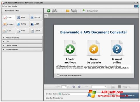 Снимка на екрана AVS Document Converter за Windows 10