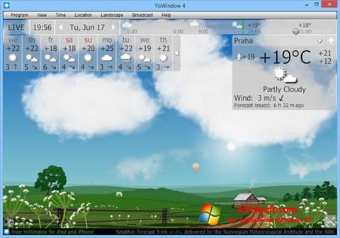 Снимка на екрана YoWindow за Windows 10