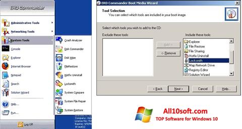 Снимка на екрана ERD Commander за Windows 10