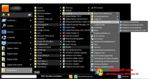 Снимка на екрана Start Menu X за Windows 10