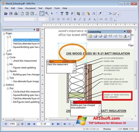 Снимка на екрана Infix PDF Editor за Windows 10