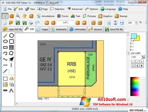 Снимка на екрана PDF Reader за Windows 10