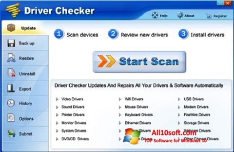 Снимка на екрана Driver Checker за Windows 10