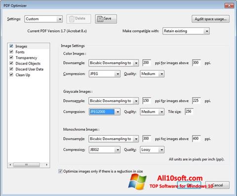 Снимка на екрана Adobe Acrobat Pro DC за Windows 10