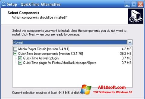 Снимка на екрана QuickTime Alternative за Windows 10