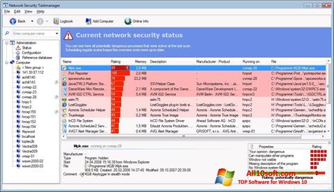 Снимка на екрана Security Task Manager за Windows 10