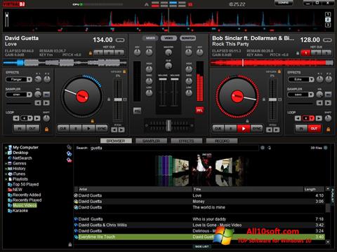 Снимка на екрана Virtual DJ Pro за Windows 10