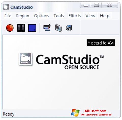 Снимка на екрана CamStudio за Windows 10