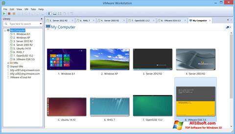 Снимка на екрана VMware Workstation за Windows 10