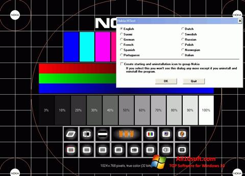Снимка на екрана Nokia Monitor Test за Windows 10