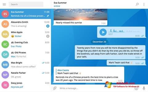 Снимка на екрана Telegram Desktop за Windows 10