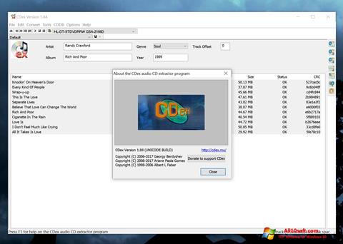 Снимка на екрана CDex за Windows 10